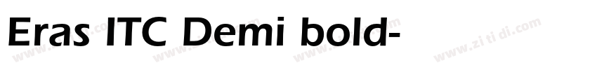 Eras ITC Demi bold字体转换